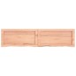 vidaXL Estante pared madera roble tratada marrón claro 120x30x(2-6) cm vidaXL Estante pared madera roble tratada marrón claro 120x30x(2-6) cm
