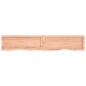 vidaXL Estante pared madera roble tratada marrón claro 160x30x(2-6) cm