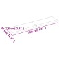 vidaXL Estante pared madera roble tratada marrón claro 160x30x(2-6) cm