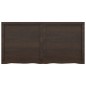 vidaXL Estante pared madera roble tratada marrón oscuro 120x60x(2-6)cm vidaXL Estante pared madera roble tratada marrón oscuro 120x60x(2-6)cm
