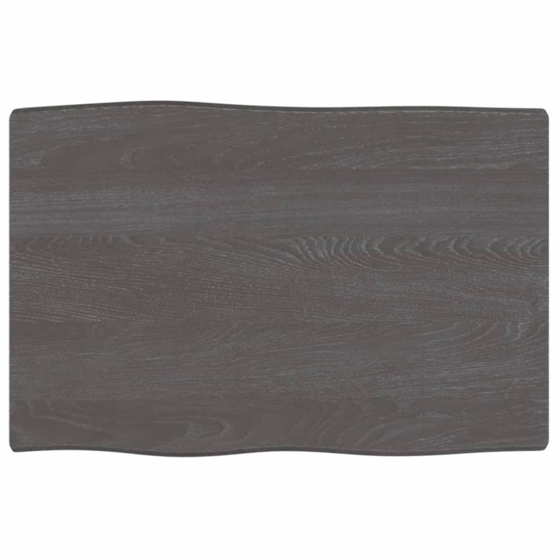 vidaXL Tablero mesa madera tratada borde vivo marrón 60x40x(2-6) cm vidaXL Tablero mesa madera tratada borde vivo marrón 60x40x(2-6) cm