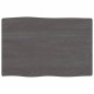 vidaXL Tablero mesa madera tratada borde vivo marrón 60x40x(2-6) cm vidaXL Tablero mesa madera tratada borde vivo marrón 60x40x(2-6) cm