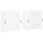 vidaXL Armarios de pared 2 unidades blanco 69,5x34x90 cm vidaXL Armarios de pared 2 unidades blanco 69,5x34x90 cm