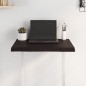 vidaXL Tablero mesa madera tratada borde vivo marrón 60x60x(2-4) cm vidaXL Tablero mesa madera tratada borde vivo marrón 60x60x(2-4) cm