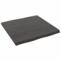 vidaXL Tablero mesa madera tratada borde vivo marrón 60x60x(2-4) cm vidaXL Tablero mesa madera tratada borde vivo marrón 60x60x(2-4) cm