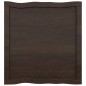 vidaXL Tablero mesa madera tratada borde vivo marrón 60x60x(2-4) cm vidaXL Tablero mesa madera tratada borde vivo marrón 60x60x(2-4) cm