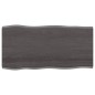 vidaXL Tablero mesa madera tratada roble borde vivo marrón 100x50x2 cm