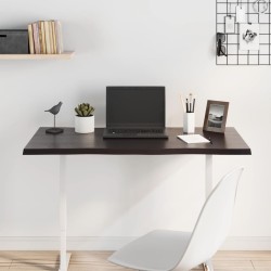 vidaXL Tablero mesa madera tratada roble borde vivo marrón 100x50x2 cm