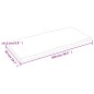 vidaXL Tablero mesa madera tratada roble borde vivo marrón 100x50x2 cm