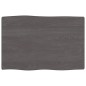 vidaXL Tablero mesa madera tratada roble borde vivo marrón 60x40x2 cm vidaXL Tablero mesa madera tratada roble borde vivo marrón 60x40x2 cm