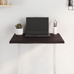 vidaXL Tablero mesa madera tratada roble borde vivo marrón 60x40x2 cm