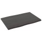 vidaXL Tablero mesa madera tratada roble borde vivo marrón 60x40x2 cm vidaXL Tablero mesa madera tratada roble borde vivo marrón 60x40x2 cm
