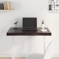vidaXL Tablero mesa madera tratada borde vivo marrón 80x50x(2-6) cm vidaXL Tablero mesa madera tratada borde vivo marrón 80x50x(2-6) cm