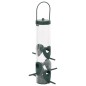 vidaXL Comederos para pájaros 3 uds verde oscuro 17x17x32 cm vidaXL Comederos para pájaros 3 uds verde oscuro 17x17x32 cm