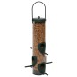 vidaXL Comederos para pájaros 3 uds verde oscuro 17x17x32 cm vidaXL Comederos para pájaros 3 uds verde oscuro 17x17x32 cm