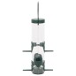 vidaXL Comederos para pájaros 3 uds verde oscuro 17x17x32 cm vidaXL Comederos para pájaros 3 uds verde oscuro 17x17x32 cm