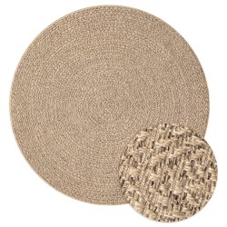 vidaXL Alfombra con aspecto de yute interior y exterior 160 cm