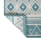 vidaXL Alfombra de exterior verde agua y gris reversible 80x250 cm vidaXL Alfombra de exterior verde agua y gris reversible 80x250 cm