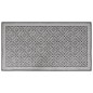 vidaXL Alfombra de exterior gris y blanca 100x200 cm diseño reversible