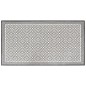 vidaXL Alfombra de exterior gris y blanca 100x200 cm diseño reversible
