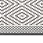vidaXL Alfombra de exterior gris y blanca 100x200 cm diseño reversible