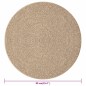 vidaXL Alfombra con aspecto de yute interior y exterior 90 cm vidaXL Alfombra con aspecto de yute interior y exterior 90 cm