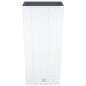 vidaXL Macetero con interior extraíble PP ratán blanco 11/26,5 L vidaXL Macetero con interior extraíble PP ratán blanco 11/26,5 L