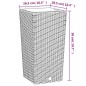 vidaXL Macetero con interior extraíble PP ratán blanco 11/26,5 L vidaXL Macetero con interior extraíble PP ratán blanco 11/26,5 L