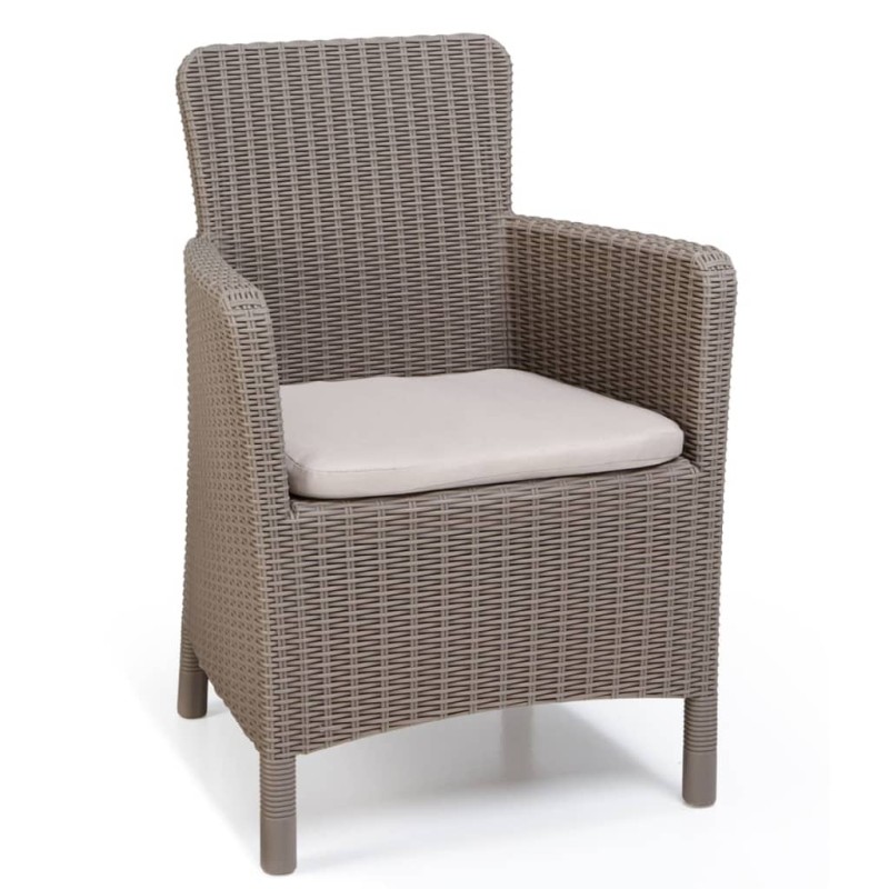 Keter Silla de comedor de jardín Trenton capuchino 226454 Keter Silla de comedor de jardín Trenton capuchino 226454