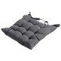 Madison Cojín para silla Panama 46x46 cm gris Madison Cojín para silla Panama 46x46 cm gris