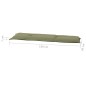 Madison Cojín para banco Panama verde salvia 150x48 cm Madison Cojín para banco Panama verde salvia 150x48 cm
