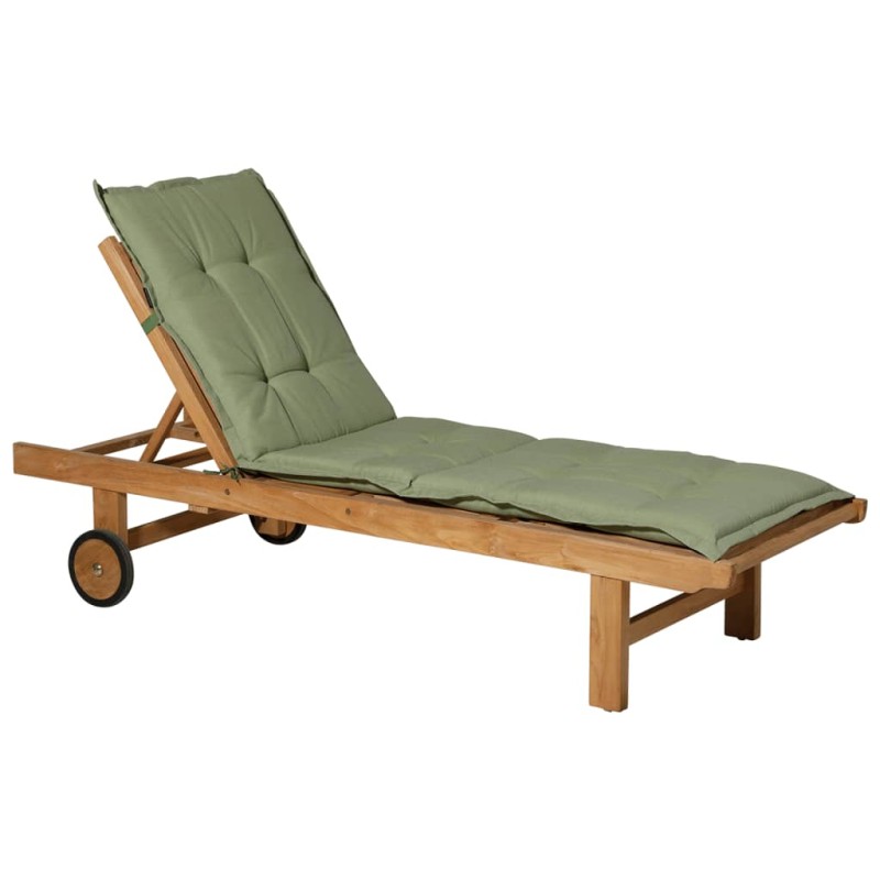 Madison Cojín para tumbona Panama verde salvia 200x60 cm Madison Cojín para tumbona Panama verde salvia 200x60 cm