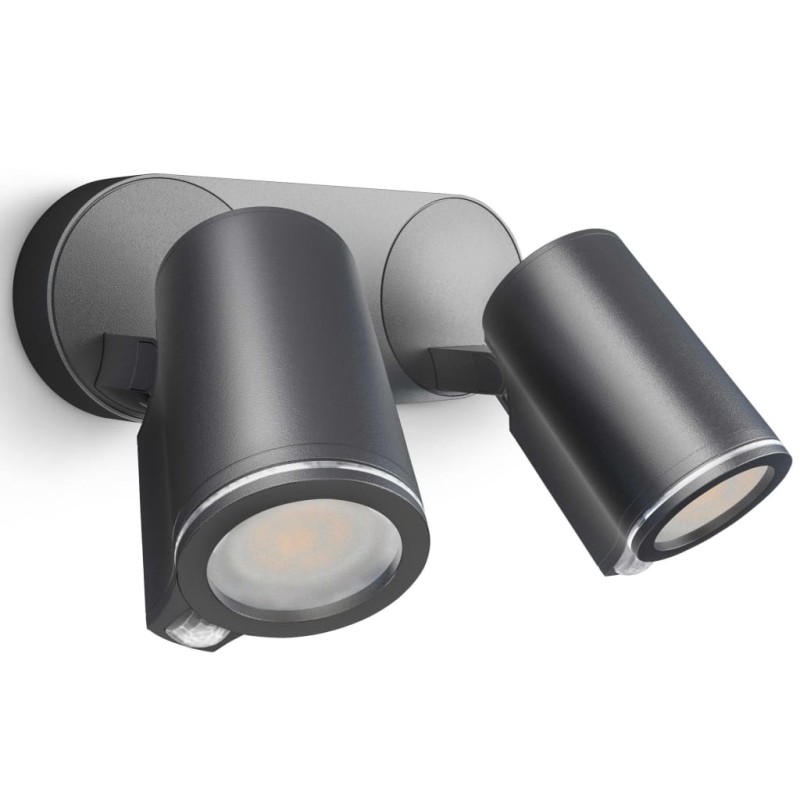 Steinel Foco de exterior con sensor Spot Duo Sensor negro Steinel Foco de exterior con sensor Spot Duo Sensor negro