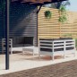 vidaXL Muebles de jardín 5 pzas con cojines antracita madera de pino vidaXL Muebles de jardín 5 pzas con cojines antracita madera de pino