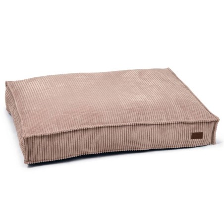 Designed by Lotte Cojín para perros estriado 100x70x15 cm rosa