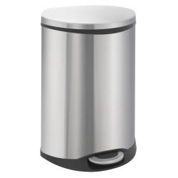 EKO Cubo de pedal Shell 2x22 L plateado mate