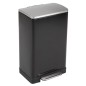 EKO Cubo de pedal E-Cube 40 L negro mate EKO Cubo de pedal E-Cube 40 L negro mate