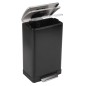 EKO Cubo de pedal E-Cube 40 L negro mate EKO Cubo de pedal E-Cube 40 L negro mate