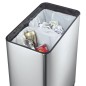EKO Cubo de basura con sensor Phantom 2x20 L plateado mate EKO Cubo de basura con sensor Phantom 2x20 L plateado mate