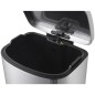 EKO Cubo de pedal Della 50 L plateado mate EKO Cubo de pedal Della 50 L plateado mate