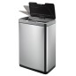 EKO Cubo de basura con sensor Mirage 45 L plateado mate EKO Cubo de basura con sensor Mirage 45 L plateado mate