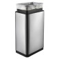 EKO Cubo de basura con sensor Mirage 45 L plateado mate EKO Cubo de basura con sensor Mirage 45 L plateado mate