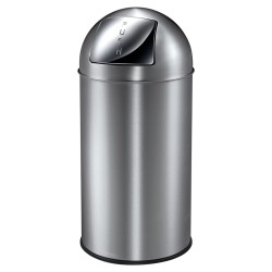 EKO Cubo de basura con tapa de empuje push 40 L plaeado mate