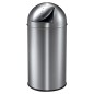 EKO Cubo de basura con tapa de empuje push 40 L plaeado mate EKO Cubo de basura con tapa de empuje push 40 L plaeado mate