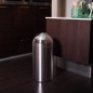 EKO Cubo de basura con tapa de empuje push 40 L plaeado mate EKO Cubo de basura con tapa de empuje push 40 L plaeado mate