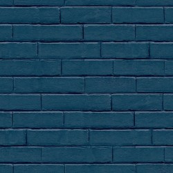 Noordwand Papel de pared Good Vibes Brick Wall azul