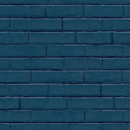 Noordwand Papel de pared Good Vibes Brick Wall azul