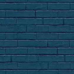 Noordwand Papel de pared Good Vibes Brick Wall azul