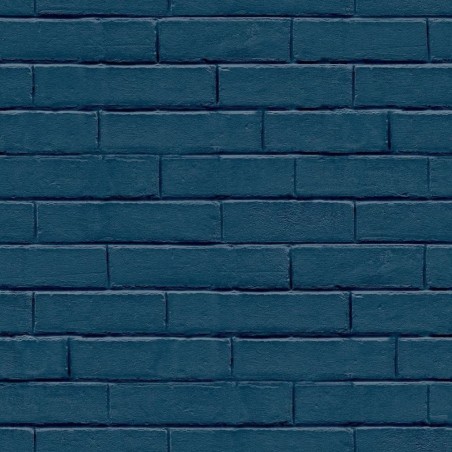 Noordwand Papel de pared Good Vibes Brick Wall azul