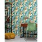 Noordwand Papel de pared Good Vibes Big Leaves azul y verde Noordwand Papel de pared Good Vibes Big Leaves azul y verde